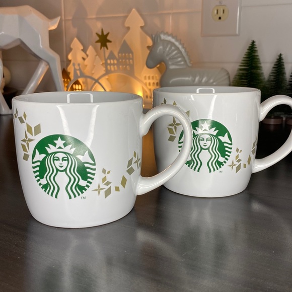 2 Starbucks Holiday collection 2013 mugs - Picture 1 of 13